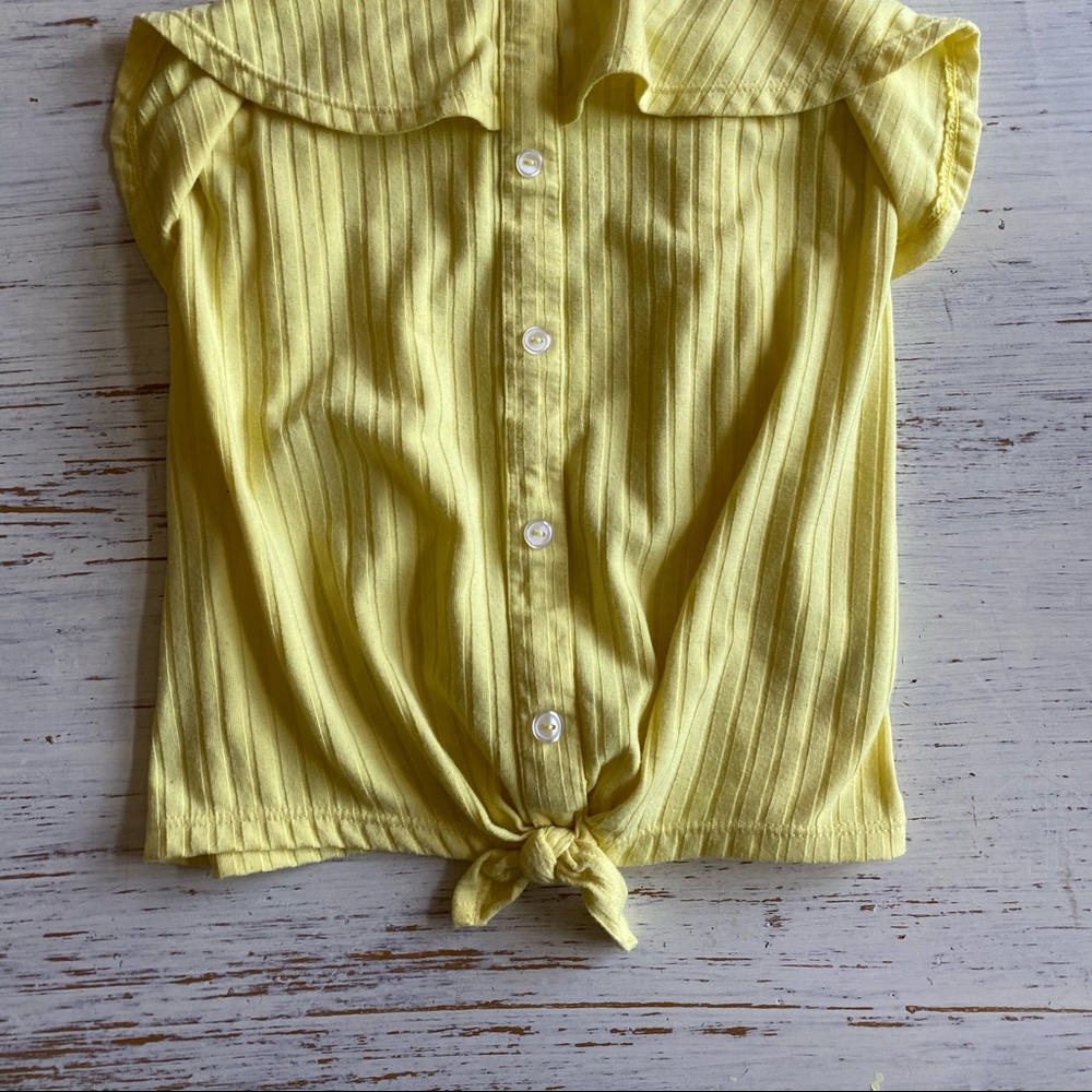 yellow tank top